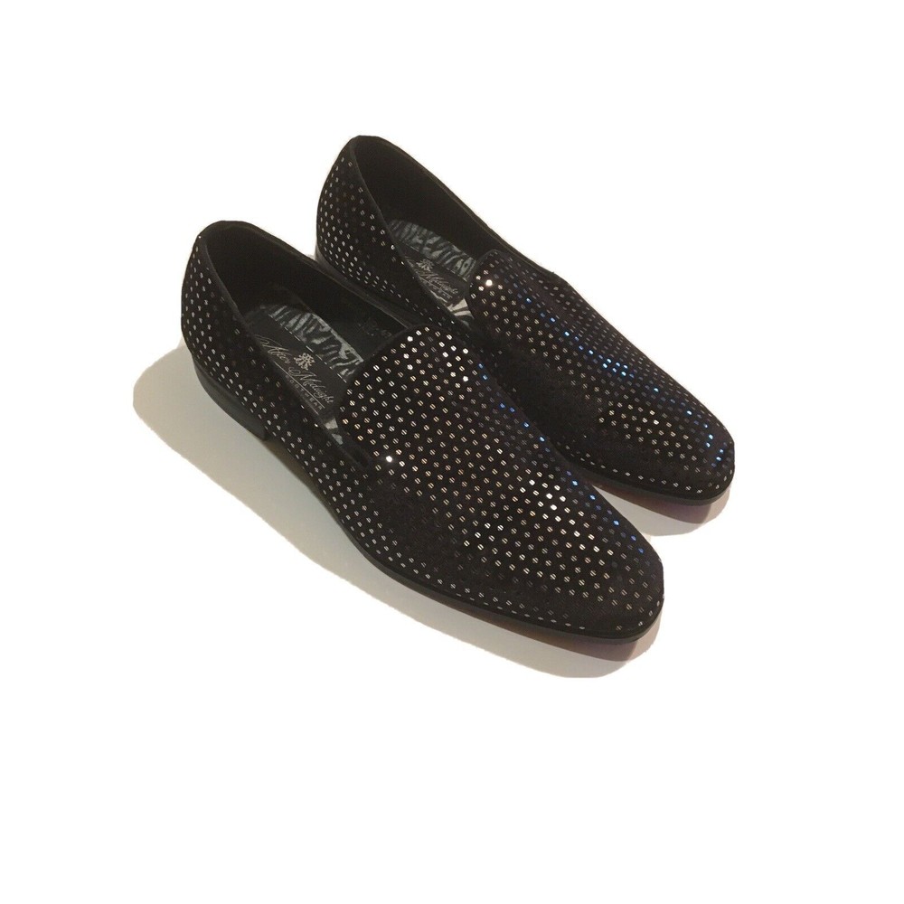 Men's After Midnight Formal Stage Dress Shoes Soft Textured Velvet Slide Size 8